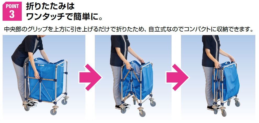 山崎産業 リサイクルカート Y-2自立式フレーム 小 CA452-000X-MB 1台